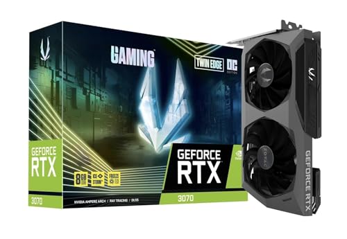 Image of Z0TAC Gaming GeForce RTX 3070 Twin Edge OC 8GB GDDR6 256-bit 14 Gbps PCIE 4.0 Gaming Graphics Card IceStorm 2.0 Advanced Cooling, (Pre Owned)