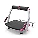 ZOUJUN Equipo Total Body Core Entrenamiento máquina de Fitness, Fitness AB AB Crunch Trainer for Gym Home Office Rueda Abdominal Roll Machine (Rojo) (Color : Black)