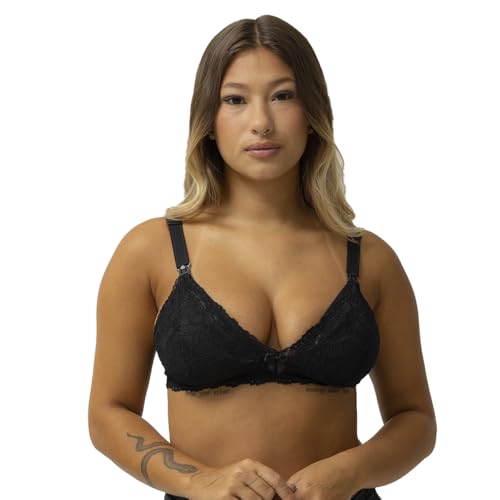 Kit 2 Sutiã amamentação com Renda Sutien Maternidade Pós Parto Gestante Amamentar (BR, Alfa, GG, Reg