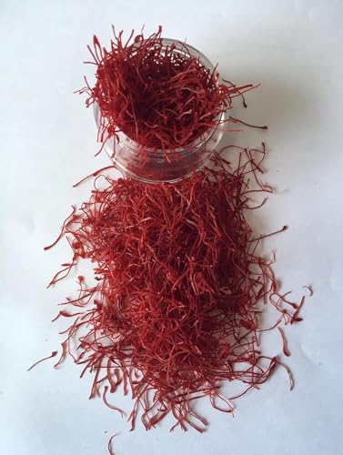 Saffron/Kesar/Kumkuma Puvvu (1gm) |Pure Original Kashmiri Certified highest Grade A | Kashmiri Mogra Kesar Saffron for pregnant women, Pooja rituals & Food aroma (Pack of 1 Gram)
