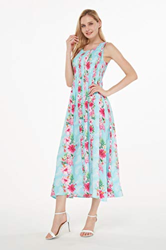 Image of Hawaii Hangover Family Matching Clothes, Pink Hibiscus Vine Turquoise | Family matching Hawaiian outfits, Pink Hibiscus Vine Turquoise, lightweight rayon, machine washable, tropical floral print