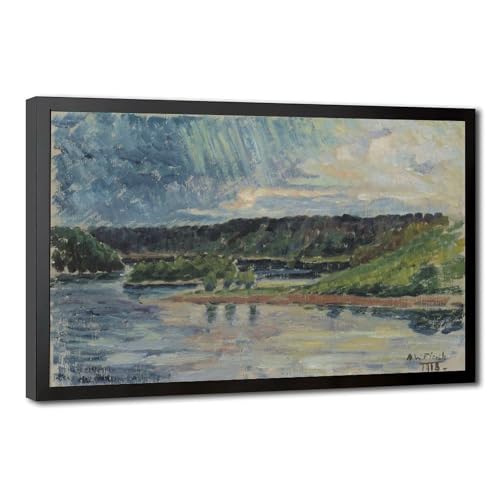 Impression sur toile Thunderstorm by Alfred William Finch cadre mural suspendre 20x30cm