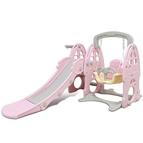 Indoor Slide Three-In-One Slide Indoor Children's Play Facilities Family Slide Playground Recommended For Children And Boys Of 1-10 Years Old Gift Freestanding Slides #TOP6