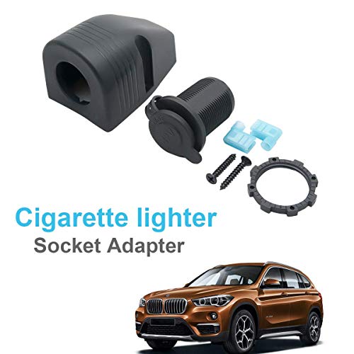 Riloer Universal 12V wasserdichter Zigarettenanzünder-Steckdosenadapter für Auto-Motorrad-Van-Wohnmobil