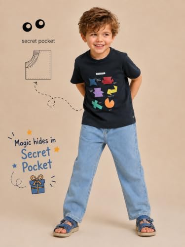 Image of Pilolo Kids Soft Cotton Lycra Pocket T-Shirt for Boy