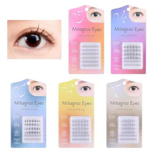 MilagrosEyes ミラグロスアイズ つけまつげ 部分用 つけま 軽量 軽い 束感 自然 ナチュラル 部分用つけまつげ (No6) - Milagros Eyes (ミラグロスアイズ) - 商品画像