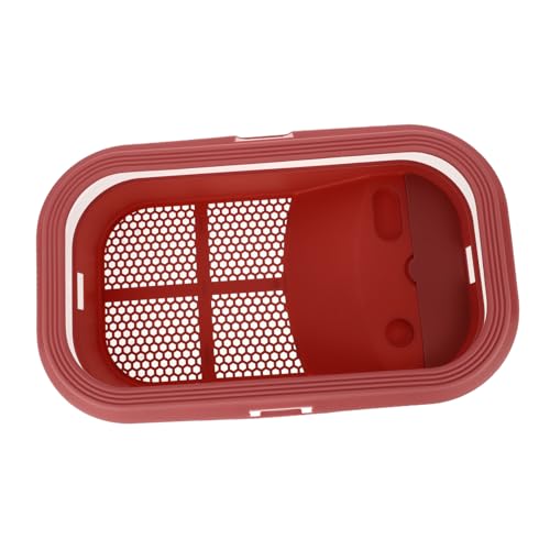 GALPADA Vasca per Tartarughe Plastica con Terrazza Solare Grande 43,7x26 Cm per Allevamento Domestico e Alimentazione Rettili, Terrario per Tartarughe Adatto a Casa