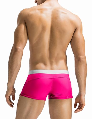image for COOFANDY Mens Quick Dry Lightweight Square Leg Cut Trunks Swimwear, X-