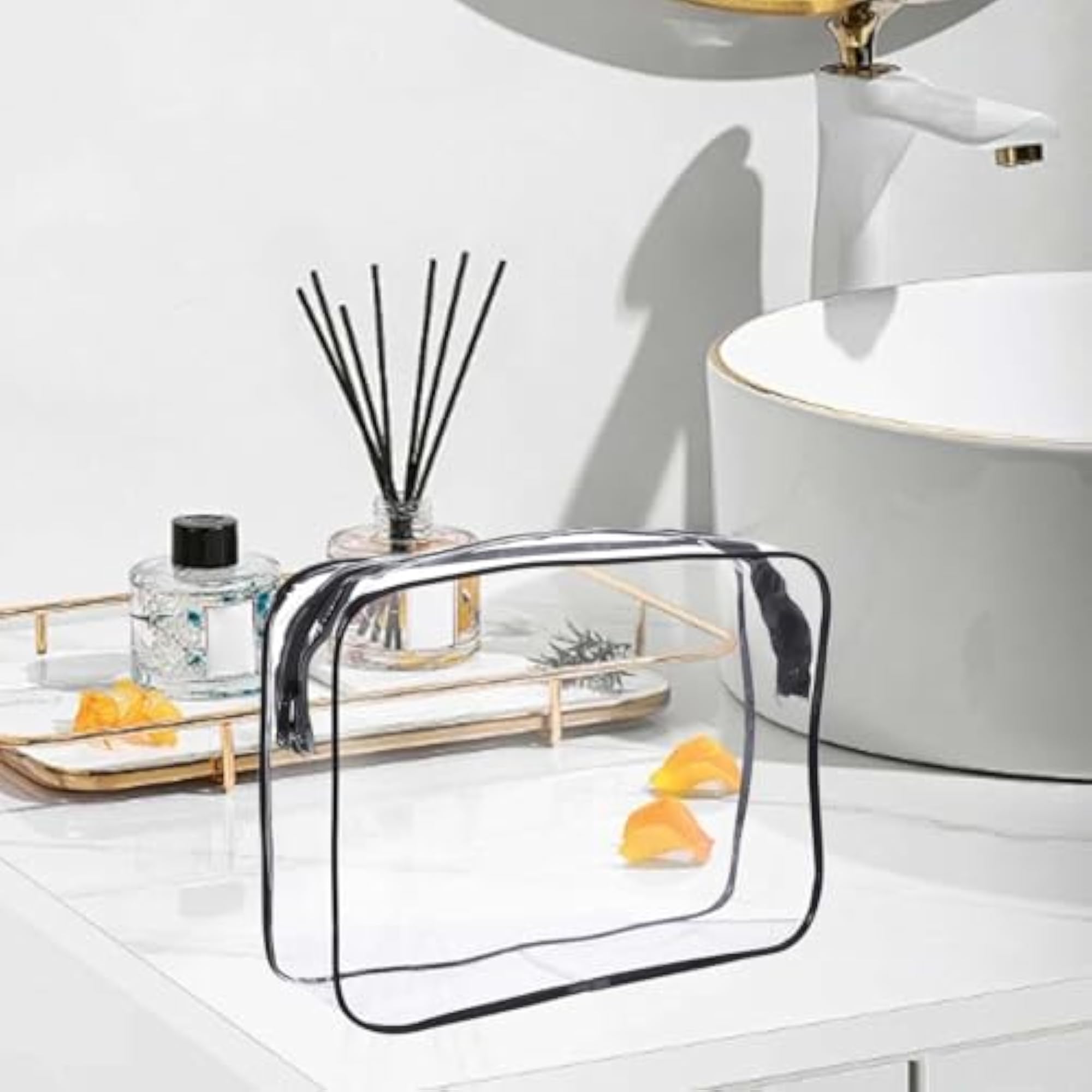 Clear Toiletry Bag Transparent Cosmetic Bag for Vacation