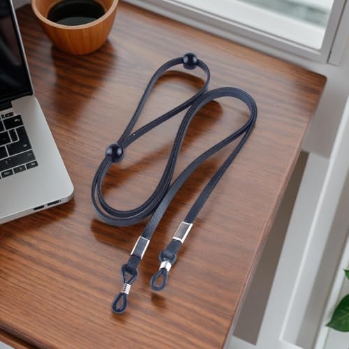 Brillenhalter Um Den Hals – Trageband Aus PU-Leder, Verstellbarer Kettenhalter, Sicheres Brillenband, Halsband-Zubehör Für Outdoor-Aktivitäten | Zuverlässige Brillenunterstützung Für Frauen Beim Sport