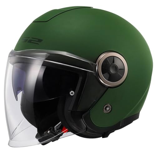 Casque moto jet LS2 Classy Solid XL finition militaire mat