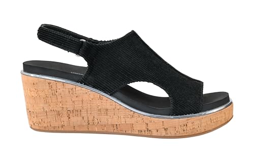 Image of Corkys Footwear Womens Carley Wedges, Featuring Corkys EVA Foam Cushioned Insoles, A 2.5 Inch Heel, Lightweight For All Day Wear, And Hook And Loop Closure