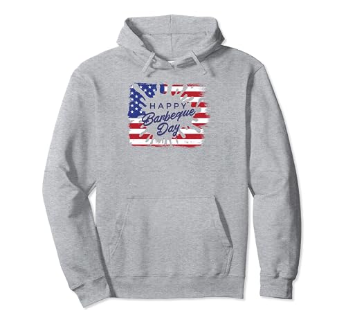 Bandera estadounidense Happy Barbecue Day Sudadera con Capucha