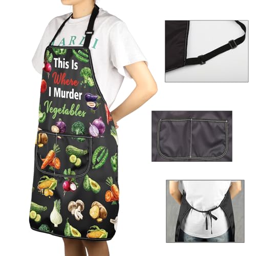 Tablier amusant de cuisine humour pour amateurs de légumes et chefs - 5
