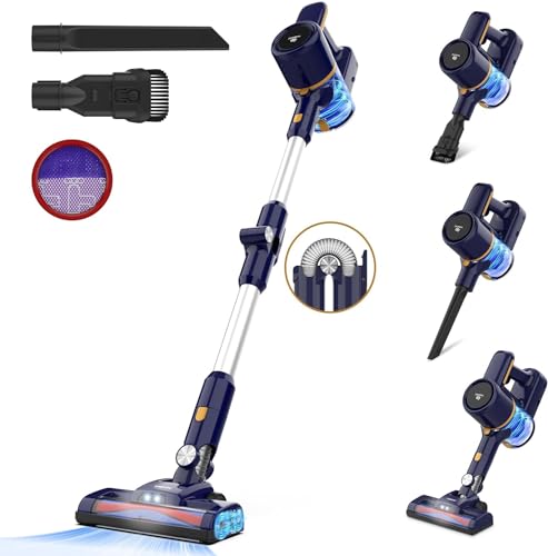 TASVAC Aspirateur Balai sans Fil, Puissant Aspirateur Pliable