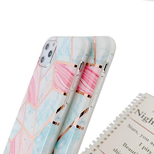 Image of MVYNO Trendy Back Cover for iPhone 11 Pro Max | Funky Protective Exclusive Case (Flexible | Silicone | iPhone 11 Pro Max Rebel Blue)