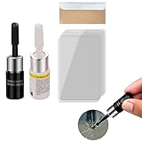 REPARACIÓN DE VIDRIO: este kit de reparación de parabrisas está diseñado para reparar pequeños daños en parabrisas de vidrio laminado para automóviles. Permite a cualquier persona reparar un parabrisas o una ventana dañados.