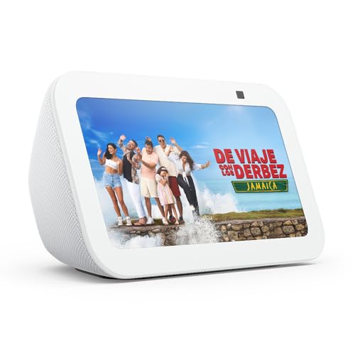 La Mejor Recopilación de oferta pantallas disponible en línea para comprar. 42 Amazon Echo Show 5 (modelo más reciente), Pantalla inteligente con graves más profundos y sonido más claro, Blanco