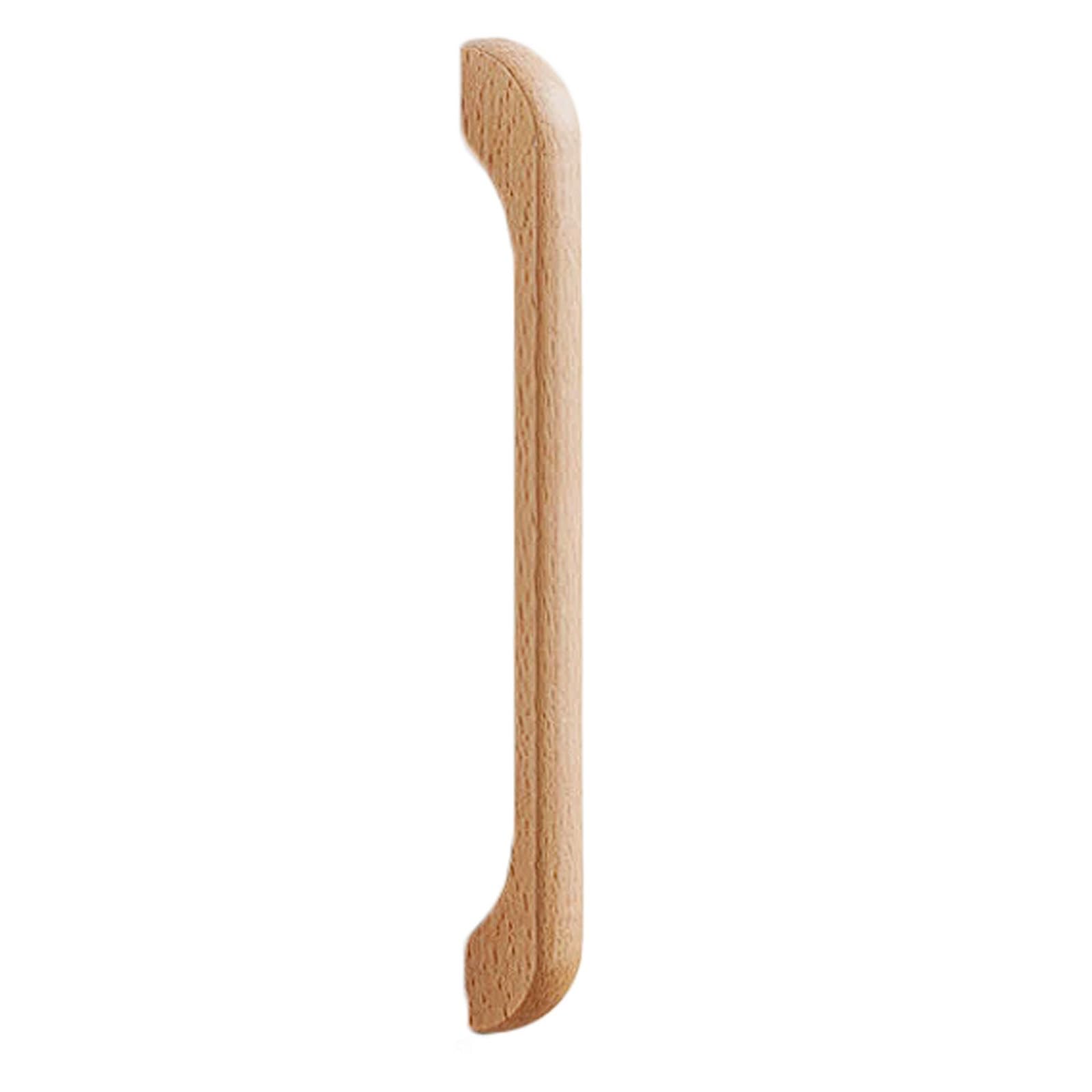 Chenhoju Wood Solid Extended Cabinet Pulls Beech And Walnut, Multiple Lengths For Wardrobes, Drawers, And Cabinets Cabinet Pulls(,200Mm)