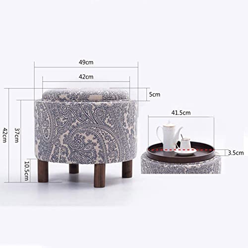 Repose-pieds et poufs tabourets multifonctions à rayures