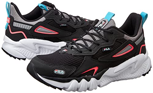 Tenis Fila Venture Tracer, Feminino, Preto/Cinza/Rosa, 35