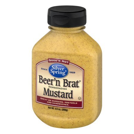 Silver Spring Beer'n Brat Horseradish Mustard Good'n Hot, 9.5 OZ (Pack of 9)