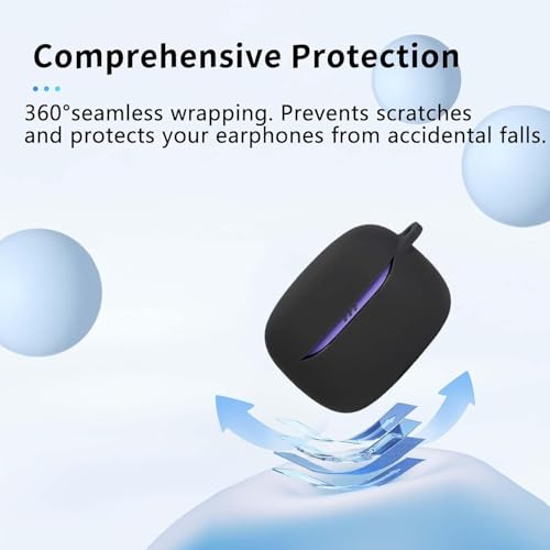 Image of Soft Silicone Case Cover Compatible for Tune Beam 2 (Black)