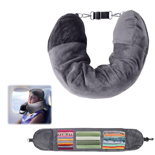 Almohada de viaje de peluche mediana rellenable miniatura 1