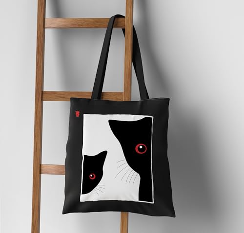 Image of ZORI Black Tote Bag With Pocket Printed Designed Canvas Tote Bags For Women large capacity,Tote bag For Shopping, College, Travel, More Canvas Handbag For Unisex Bag
