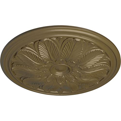 Image of Ekena Millwork CM22BOMMF Bordeaux Ceiling Medallion, 22 5 /8 OD x 1 3 /4 P, Mississippi Mud