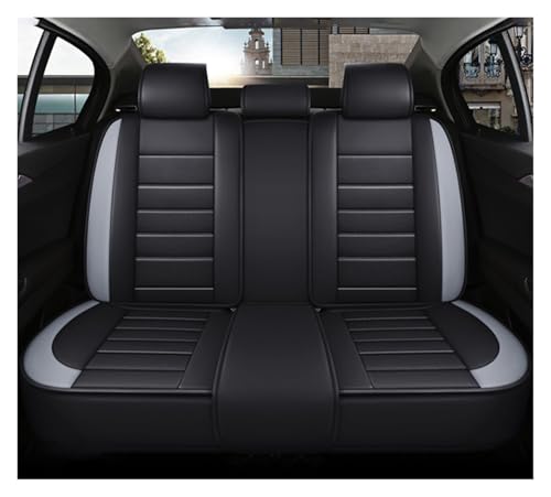Housse de siège de voiture arrière grise en cuir universelle pour Toyota