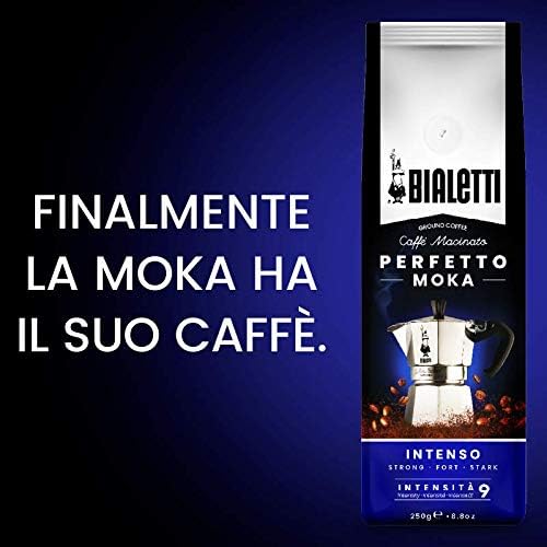 Bialetti Perfetto Moka Caffè Macinato, Intenso - 1 x 250 gr 1 x 250g Intenso - Immagine 5