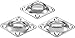 18pcs Rhombus Pad Eye Turnbuckle Snap Hook Self-Tapping Screw Accessories for Triangle Shade Sail