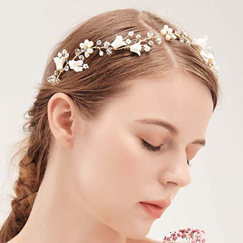 IYOU Cerchietto per capelli da sposa con cristalli...
