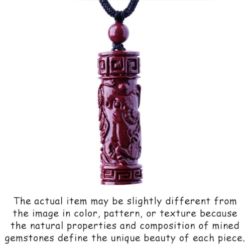 Collier Feng Shui protecteur en argent et cristal de cinabre du zodiaque - 5