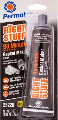 Permatex 25228 The Right Stuff 90 Minute Black Gasket Maker, 3 oz, 1 Count (Pack of 12)