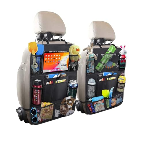 CHAOWEIFB 2 Piezas Organizador Asiento Coche para Lancia Kappa(838) Coupe 1996-2001, Organizador de Asiento Trasero con Múltiples Bolsillos Accesorio Interior