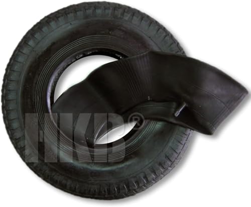 HKB ® 3,50-8 Reifen Plus Schlauch im Set, Mantel Decke Ersatzrad für Handwagen Schubkarre Quad 4PR Reifen, Artikel-Nr. 70678, (4 lagig)