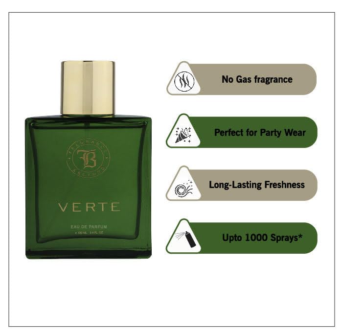 Image of Fragrance & Beyond Ombre Eau de Parfum & Verte Perfume for Men - 100ml Eau De Parfum (EDP) | Spicy Woody Scent | Long-Lasting Fragrance