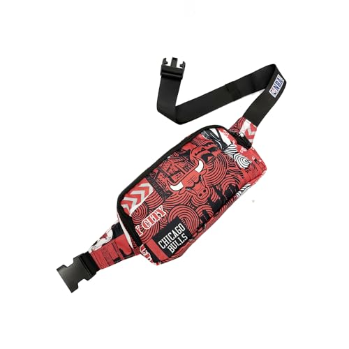 Pro Specialties Chicago Bulls Basketball Fanny Pack TM1872: Adult Bag (Street Series) Elevate Your Style with this Trendy Belt Bag - Ideal for Sports Enthusiasts. Perfect Waist Bag