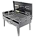 Laelr Griglia Portatile per Barbecue, Barbecue Portatile a Carbone, a carbonella, in Acciaio Inox, per Esterni, Viaggi, Picnic, Campeggio, Feste estive