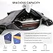 Crossbody Travel Bags for Women, New Theft Proof Safe Slim Sling Travel Purses, Personal Flex Bag for Men Women (Left Shoulder, Grey)