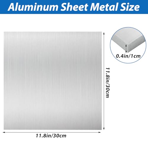 Plaque aluminium 300x300x10mm 6061 plaque de métal carrée épaisse pour usinage fraisage CNC - 2