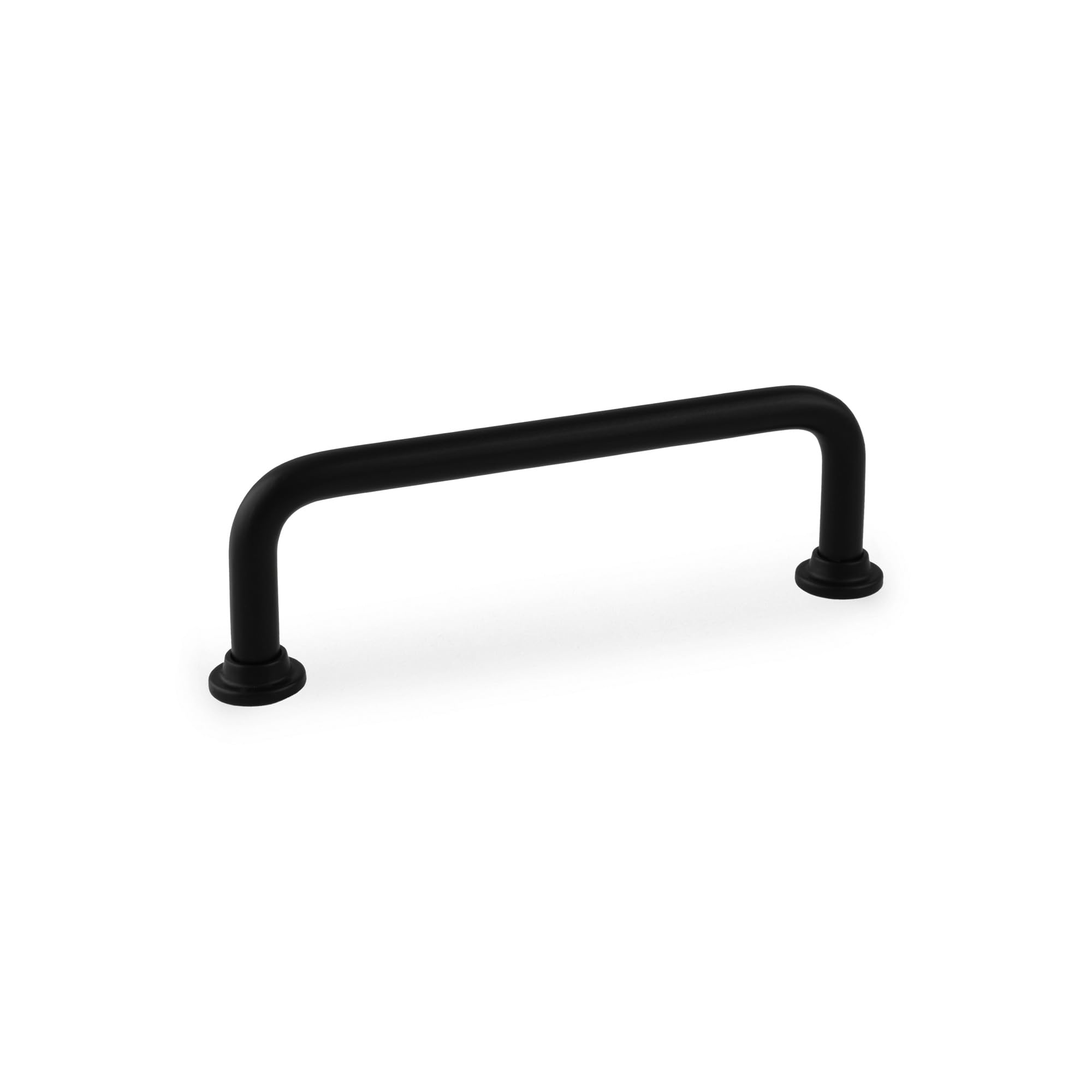96mm Slim Matt Black Cabinet Handle Curved Cupboard Door Drawer Pull from B&Q