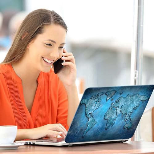 Image of Galaxsia World Map D13 Full Body Vinyl Laptop Skin /Sticker /Cover Upto 15.6 Inches Laptops Laminated-Removable-HD Quality Compatible for Hp-Dell-Sony-Lenovo-Asus etc.(15x10 Inches)
