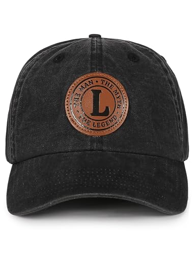 InnoBeta Birthday Gifts for Men, Initial Baseball Cap Gifts for Him, The Man The Myth The Legend, Gift Ideas for Dad, Grandpa, Son, L