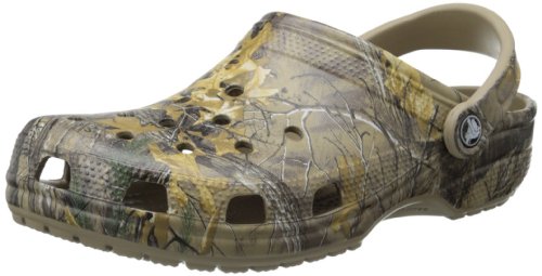 crocs Men's Classic Realtree Xtra Clog, Khaki, 10 US Men / 12 US