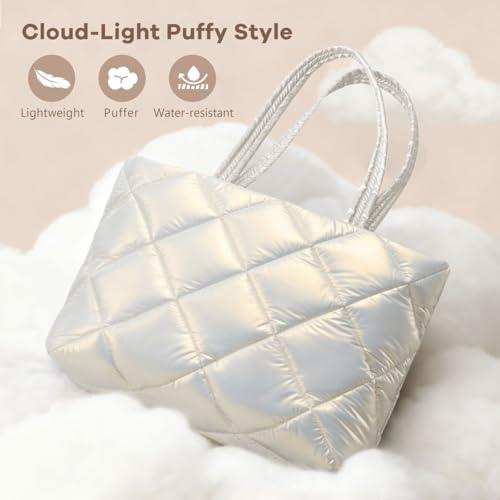 Bolso Tote Acolchado Ligero para Mujer miniatura 4
