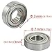 predolo 683zz Ball Bearing Carbon Steel Metal Sealed, Portable Replacement, Roller Skate Bearing Miniature, Groove for Inline Skates, 20pcs