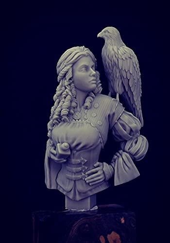 Risjc 1/12 Resin Model kit Unassembled Bust of Ancient Female Warrior and Eagle //N75040 - Image 2
